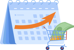 monthly average transactions icon monthly average transactions icon